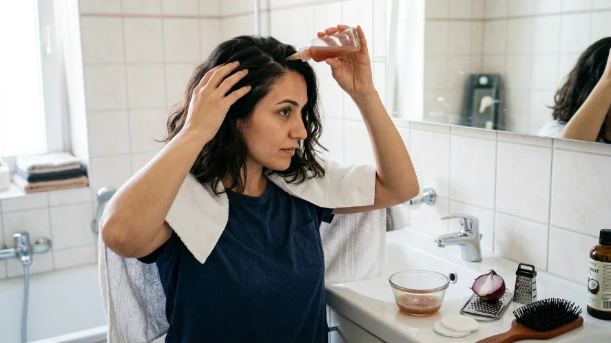 onion juice natural remedy for hair growth