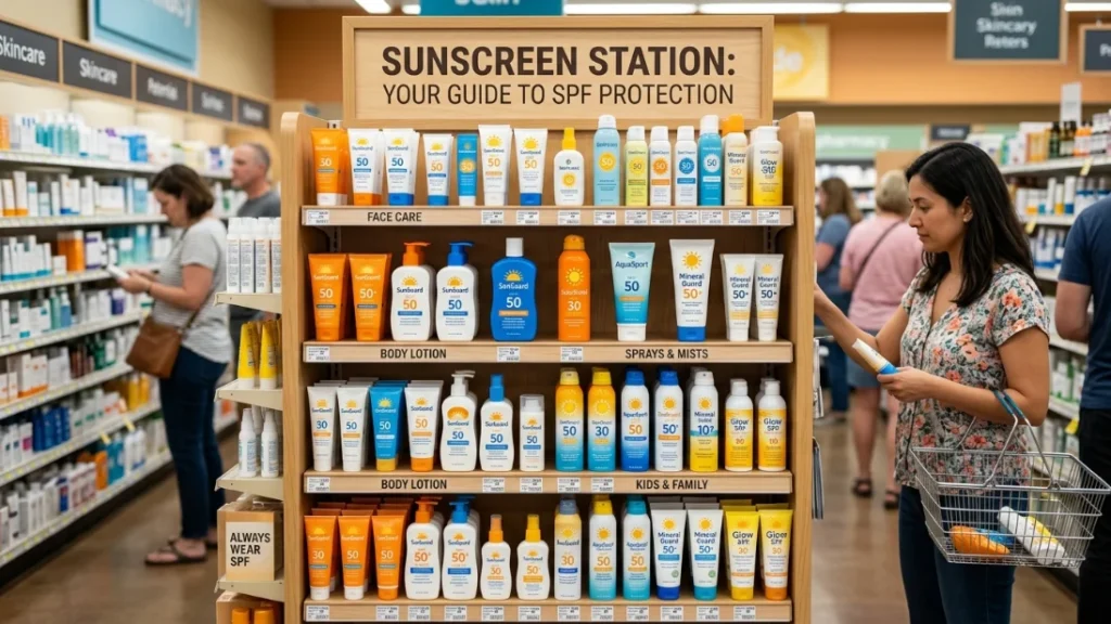 different sunscreen options for daily use