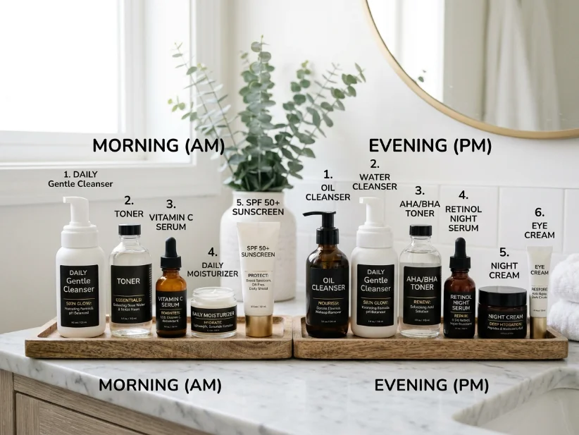 daily acne skincare routine steps