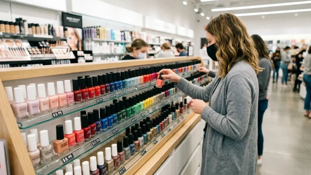 shopping for milky white nail polish