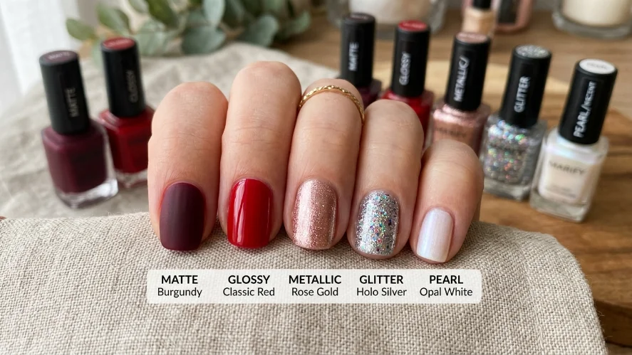 popular nail polish finishes for every season