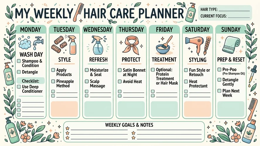 consistent weekly egg mask routine