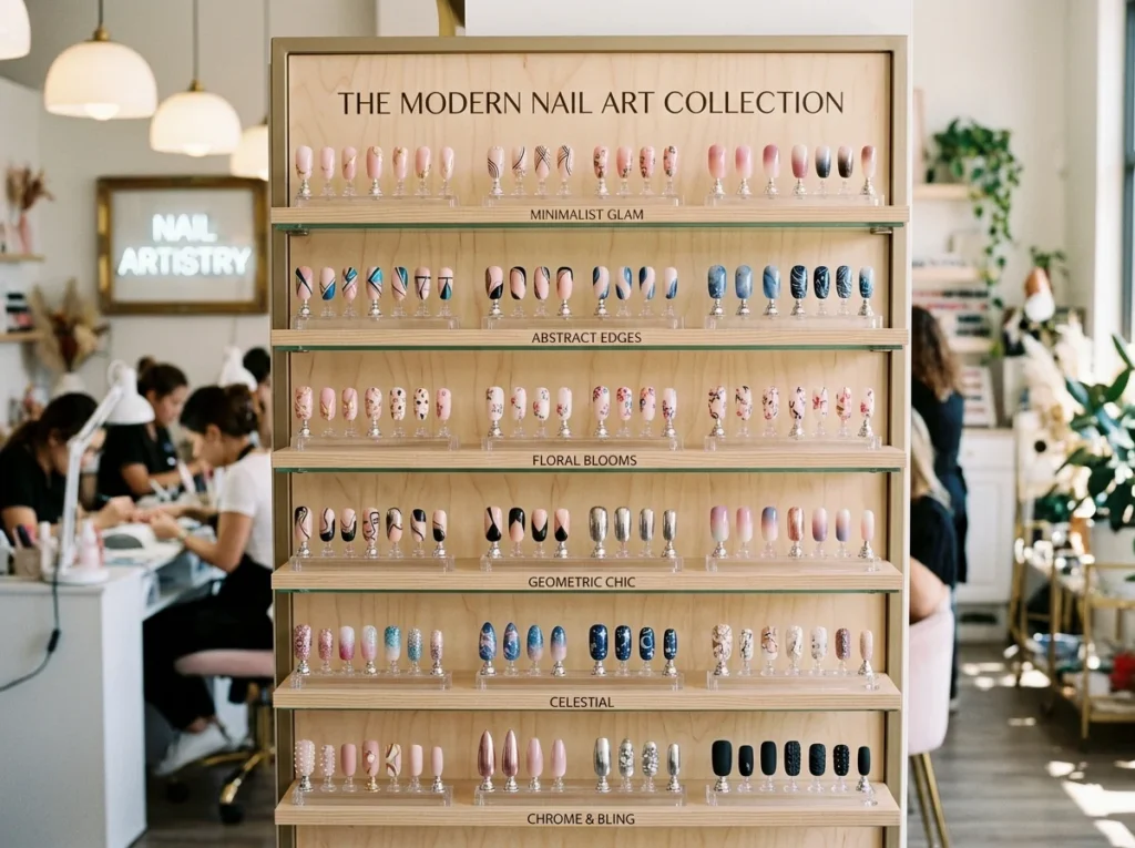 trendy nail art designs for 2026 inspiration board